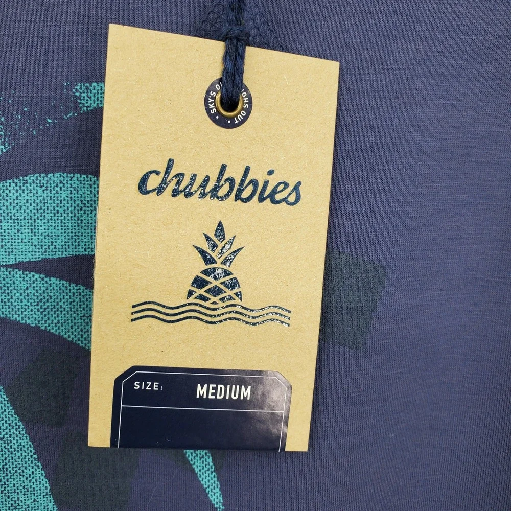 NWT Chubbies‎ The Sketchy Soft Terry Cloth Crewneck Pullover Preppy Sweatshirt M - Picture 5 of 14
